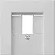 Gira 0276015 centraalplaat USB Systeem 55 grijs mat