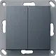 Gira 246228 Bluetooth wandzender 2-voudig Systeem 55 antraciet mat