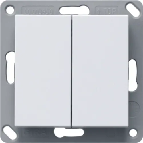 Gira 246227 Bluetooth wandzender 2-voudig Systeem 55 wit mat