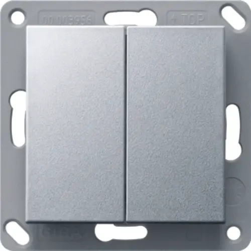 Gira 246226 Bluetooth wandzender 2-voudig Systeem 55 aluminium mat
