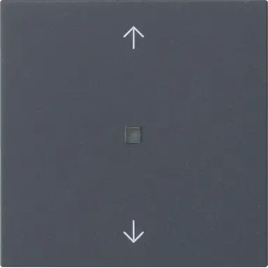 Gira 549428 eNet RF bedieningselement-opzetstuk met pijlsymbolen Systeem 55 antraciet mat