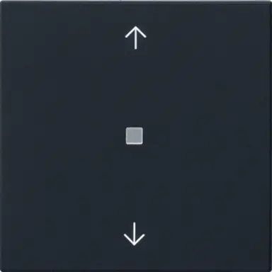 Gira 5494005 eNet RF bedieningselement-opzetstuk met pijlsymbolen Systeem 55 zwart mat