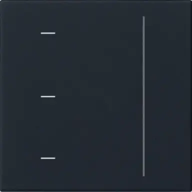 Gira 5365005 touch dimmerknop Systeem 3000 tastdimmer Systeem 55 zwart mat