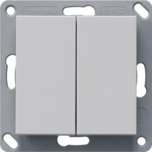 Gira 2462015 Bluetooth wandzender 2-voudig Systeem 55 grijs mat
