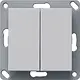 Gira 2462015 Bluetooth wandzender 2-voudig Systeem 55 grijs mat