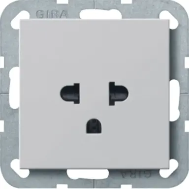 Gira 2840015 wandcontactdoos EURO-US Systeem 55 grijs mat