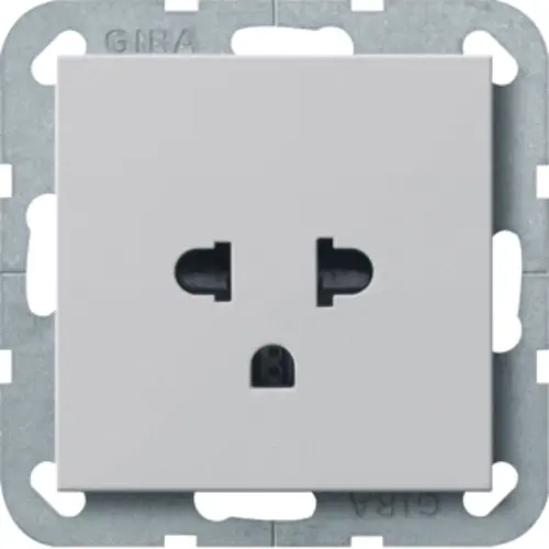 Gira 2840015 wandcontactdoos EURO-US Systeem 55 grijs mat