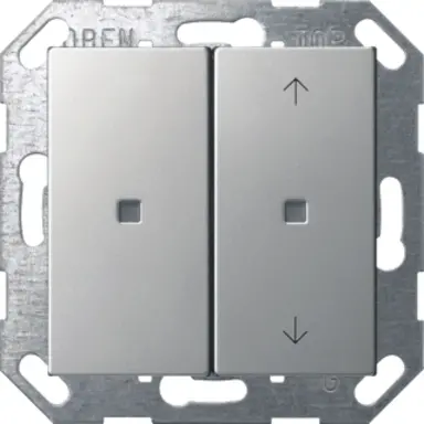 Gira 5175600 KNX drukcontact 2-voudig Systeem 55 edelstaal