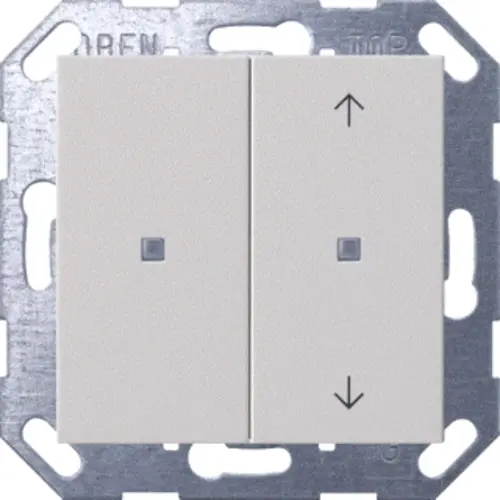 Gira 5175015 KNX drukcontact 2-voudig Systeem 55 grijs mat