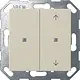 Gira 517501 KNX drukcontact 2-voudig Systeem 55 creme glans