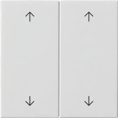 Gira 538703 losse 2-voudige reservewippen pijlen voor Systeem 3000 bedieningselementen Systeem 55 wit glans