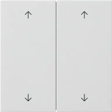 Gira 5387112 losse 2-voudige reservewippen pijlen voor Systeem 3000 bedieningselementen F100 wit glans