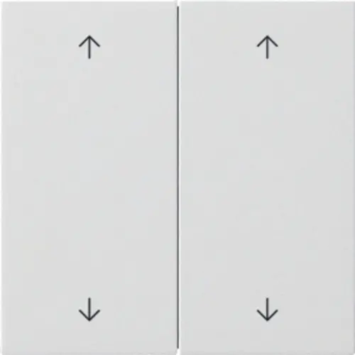 Gira 5387112 losse 2-voudige reservewippen pijlen voor Systeem 3000 bedieningselementen F100 wit glans
