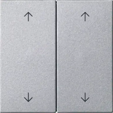 Gira 538726 losse 2-voudige reservewippen pijlen voor Systeem 3000 bedieningselementen Systeem 55 aluminium mat