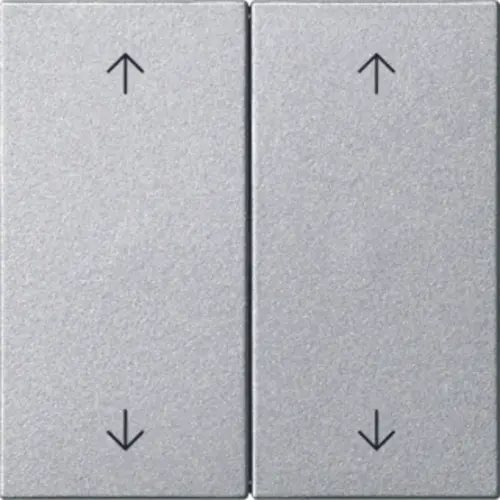 Gira 538726 losse 2-voudige reservewippen pijlen voor Systeem 3000 bedieningselementen Systeem 55 aluminium mat