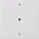 Gira 5105112 KNX RF bedieningselement-opzetstuk pijlen F100 wit glans