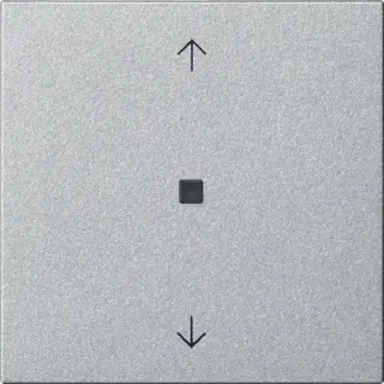 Gira 510526 KNX RF bedieningselement-opzetstuk pijlen Systeem 55 aluminium mat