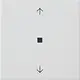 Gira 510527 KNX RF bedieningselement-opzetstuk pijlen Systeem 55 wit mat