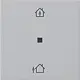 Gira 5106015 KNX RF bedieningselement-opzetstuk verwarmingsmodus Systeem 55 grijs mat