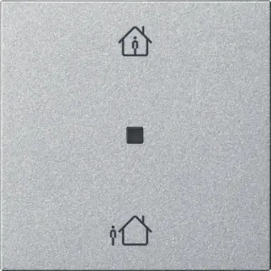 Gira 510626 KNX RF bedieningselement-opzetstuk verwarmingsmodus Systeem 55 aluminium mat