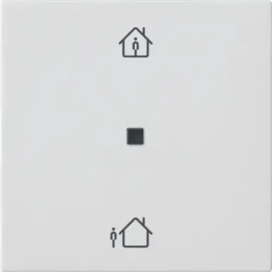 Gira 510627 KNX RF bedieningselement-opzetstuk verwarmingsmodus Systeem 55 wit mat