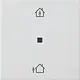 Gira 510627 KNX RF bedieningselement-opzetstuk verwarmingsmodus Systeem 55 wit mat