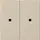 Gira 510701 KNX RF bedieningselement-opzetstuk 2-voudig Systeem 55 creme glans