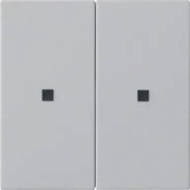 Gira 5107015 KNX RF bedieningselement-opzetstuk 2-voudig Systeem 55 grijs mat