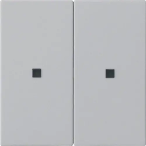 Gira 5107015 KNX RF bedieningselement-opzetstuk 2-voudig Systeem 55 grijs mat
