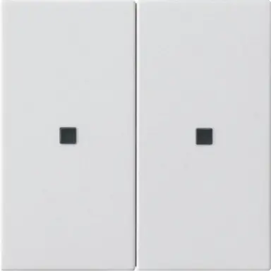 Gira 510727 KNX RF bedieningselement-opzetstuk 2-voudig Systeem 55 wit mat