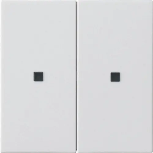 Gira 510727 KNX RF bedieningselement-opzetstuk 2-voudig Systeem 55 wit mat
