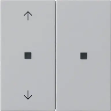 Gira 5108015 KNX RF bedieningselement-opzetstuk 2-voudig pijlen Systeem 55 grijs mat