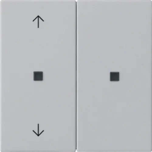 Gira 5108015 KNX RF bedieningselement-opzetstuk 2-voudig pijlen Systeem 55 grijs mat