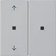 Gira 5108015 KNX RF bedieningselement-opzetstuk 2-voudig pijlen Systeem 55 grijs mat