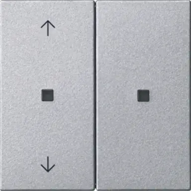 Gira 510826 KNX RF bedieningselement-opzetstuk 2-voudig pijlen Systeem 55 aluminium mat