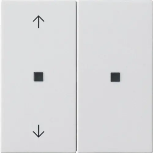 Gira 510827 KNX RF bedieningselement-opzetstuk 2-voudig pijlen Systeem 55 wit mat