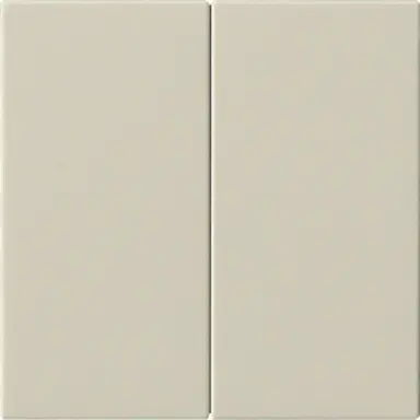 Gira 537001 losse 2-voudige reservewippen zonder opdruk voor Systeem 3000 bedieningselementen Systeem 55 creme glans