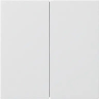 Gira 5370112 losse 2-voudige reservewippen zonder opdruk voor Systeem 3000 bedieningselementen F100 wit glans