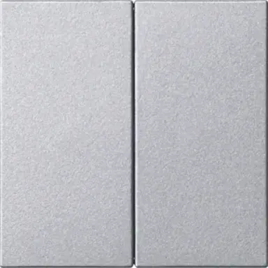 Gira 537026 losse 2-voudige reservewippen zonder opdruk voor Systeem 3000 bedieningselementen Systeem 55 aluminium mat