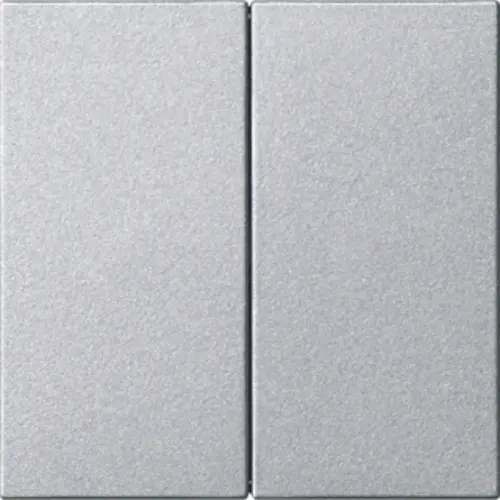 Gira 537026 losse 2-voudige reservewippen zonder opdruk voor Systeem 3000 bedieningselementen Systeem 55 aluminium mat