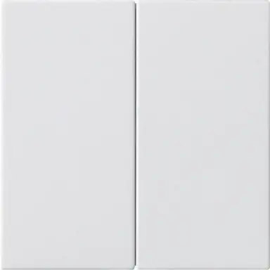 Gira 537027 losse 2-voudige reservewippen zonder opdruk voor Systeem 3000 bedieningselementen Systeem 55 wit mat