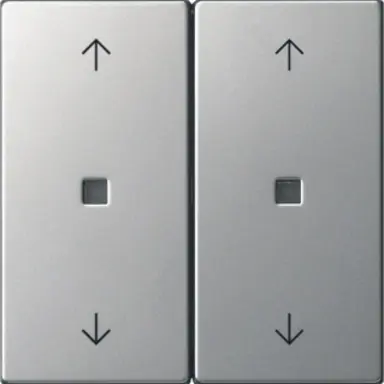 Gira 5386600 losse 2-voudige reservewippen controlevenster pijlen voor Systeem 3000 bedieningselementen Systeem 55 edelstaal