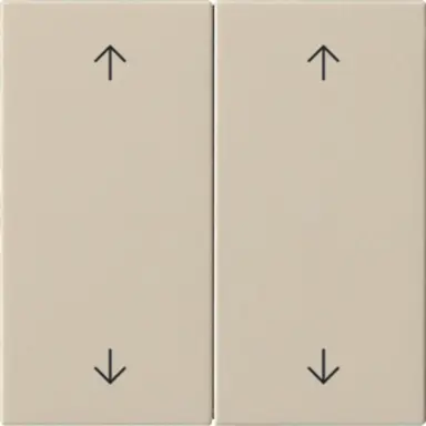 Gira 538701 losse 2-voudige reservewippen pijlen voor Systeem 3000 bedieningselementen Systeem 55 creme glans