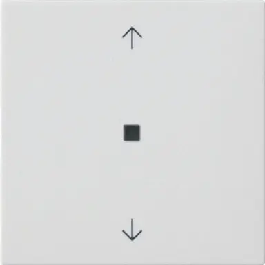 Gira 538827 losse reservewip controlevenster pijlen voor Systeem 3000 bedieningselementen Systeem 55 wit mat