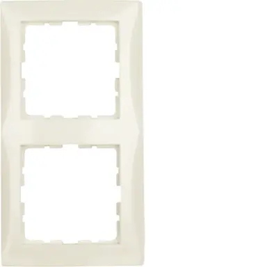 Berker 10128982 afdekraam 2-voudig S1 creme glans