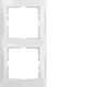 Berker 10128989 afdekraam 2-voudig S1 wit glans