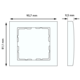 Berker 10113004 afdekraam 1-voudig B3 aluminium/antraciet mat