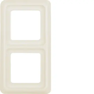 Berker 1329 afdekraam 2-voudig WG-UP IP44 creme glans