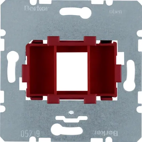 Berker 454001 draagring modulair jack 1-voudig rood 15,5 x 19,5mm