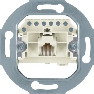 Berker 4538 RJ45 data wandcontactdoos CAT3 1-voudig 8-aderig